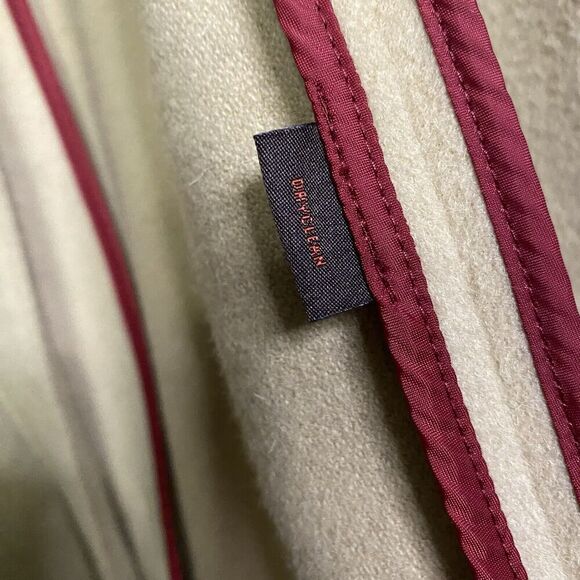 Wool Cashmere Trench Coat XL MEN TreVero Double Breasted Camel Tan Vintage - Picture 4 of 14